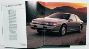 1989 Ford Presents The Thunderbird Launch Sales Brochure Dealer Letter