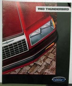 1983 Ford Thunderbird Turbo Coupe Heritage Specifications Sales Brochure