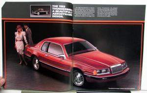 1983 Ford Thunderbird Turbo Coupe Heritage Specifications Sales Brochure