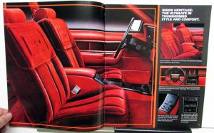 1983 Ford Thunderbird Turbo Coupe Heritage Specifications Sales Brochure