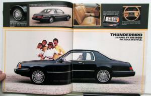 1983 Ford Thunderbird Turbo Coupe Heritage Specifications Sales Brochure