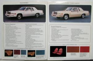 1980 Ford Thunderbird Town Landau Specifications Sales Tri-Folder