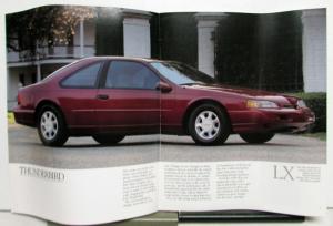 1995 Ford Thunderbird LX Super Coupe Features Specs Sales Brochure