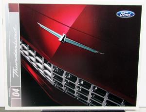 2004 Ford Thunderbird Features Paint Options Sales Brochure