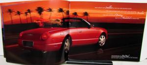 2004 Ford Thunderbird Features Paint Options Sales Brochure