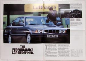 1988 BMW Car Range Oversized Sales Brochure - Sheer Driving Pleasure