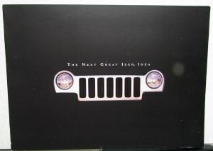 2002 Jeep Liberty Canadian Dealer Sales Brochure Die Cut Cover
