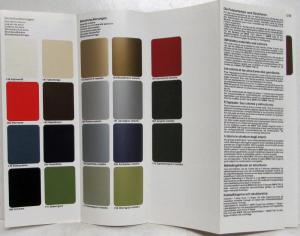 1980 BMW Color and Upholstery - Farben Polster Folder - Multi-language