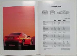 1993 BMW 8-Series Coupes Sales Brochures - German Text