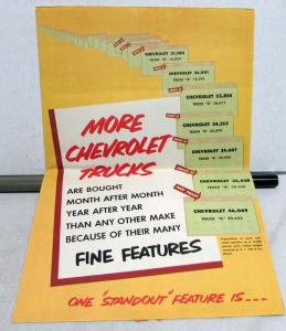 1950 Chevrolet Truck Dealer Sales Mailer Folder Advance Design Boston Chevrolet