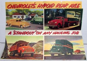 1950 Chevrolet Truck Dealer Sales Mailer Folder Advance Design Boston Chevrolet