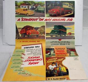 1950 Chevrolet Truck Dealer Sales Mailer Folder Advance Design Boston Chevrolet