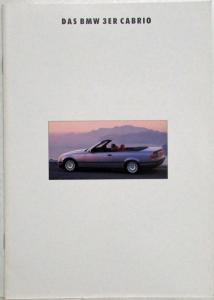 1993 BMW 3-Series Cabrio Sales Brochure - German Text