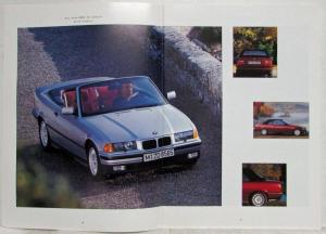 1993 BMW 3-Series Cabrio Sales Brochure - German Text