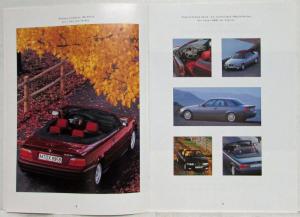 1993 BMW 3-Series Cabrio Sales Brochure - German Text