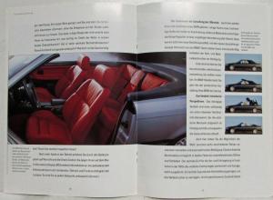 1993 BMW 3-Series Cabrio Sales Brochure - German Text