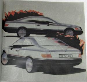 1993 Mercedes-Benz Character Study with Star New Coupe Sales Brochure - German