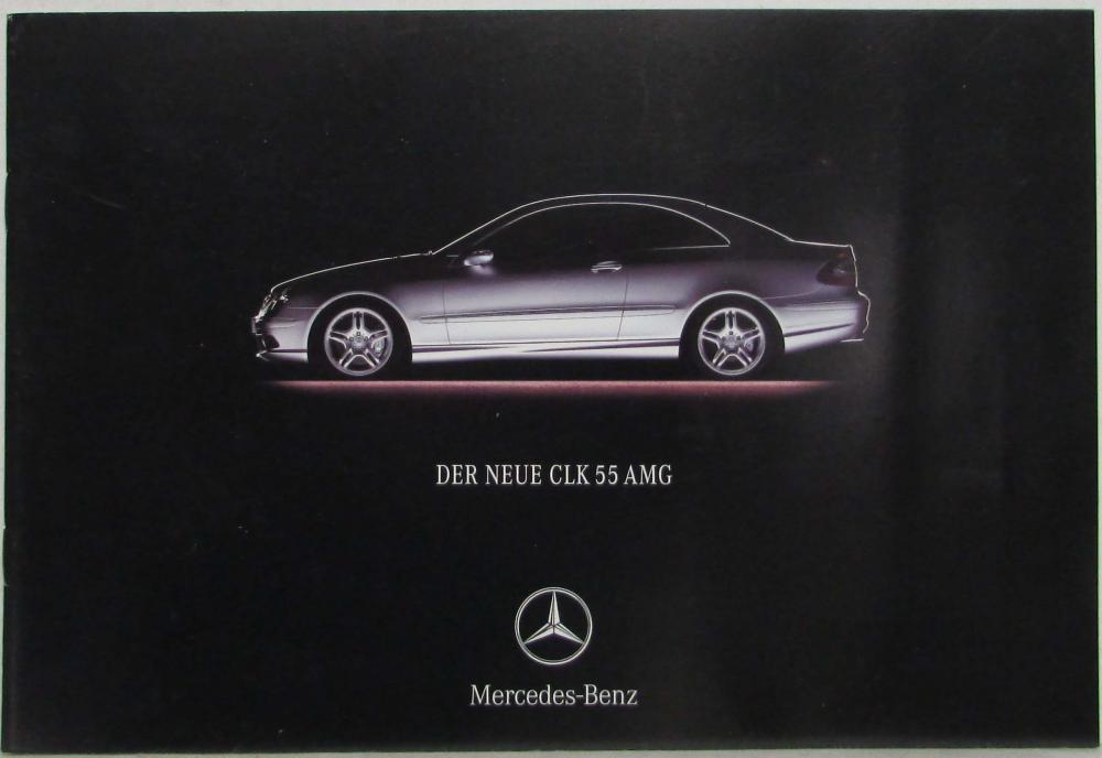 2002 Mercedes-Benz CLK55 AMG Sales Brochure - German Text