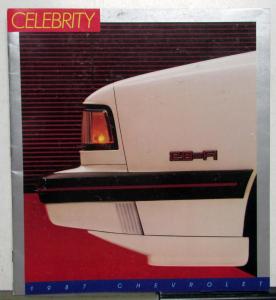 1987 Chevrolet Celebrity CL Eurosport Estate Wagon Classic Features Brochure