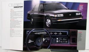 1987 Chevrolet Celebrity CL Eurosport Estate Wagon Classic Features Brochure