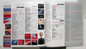 1987 Chevrolet Sprint Turbo Coupe Sedan Features Sales Brochure