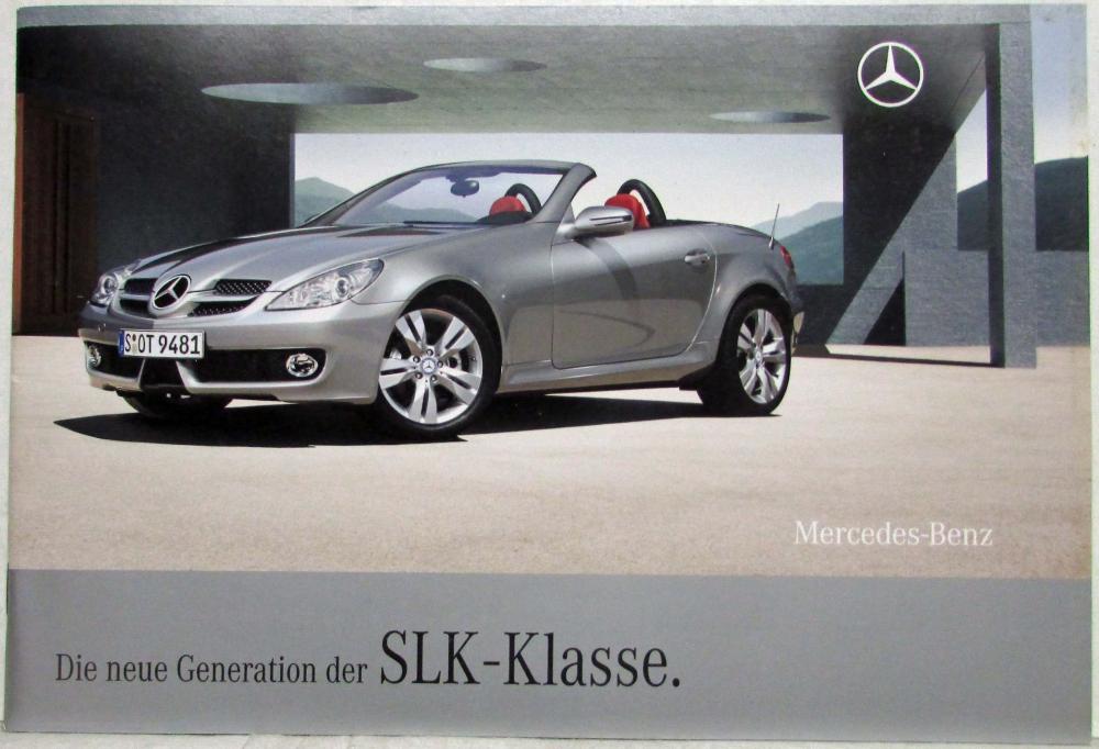 2008 Mercedes-Benz SLK-Class The New Generation Sales Brochure - German ...