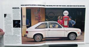 1982 Chevrolet Chevette Scooter Hatchback Options Specifications Sales Brochure