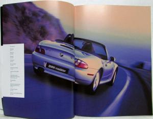 2000 BMW Z3 Series Roadster Sales Brochure