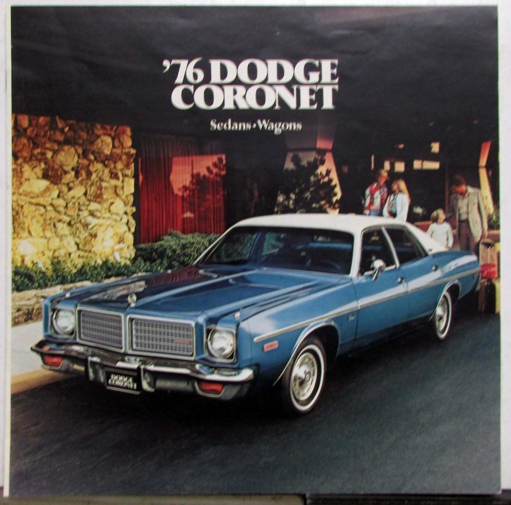 1976 Dodge Coronet Sedans Wagons Brougham Crestwood Features Sales Brochure