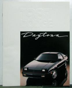 1987 Dodge Daytona Shelby Z Options Interior Exterior Sales Brochure