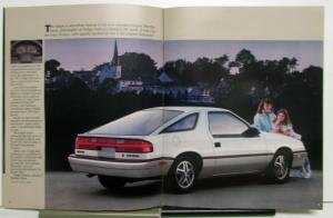 1987 Dodge Daytona Shelby Z Options Interior Exterior Sales Brochure