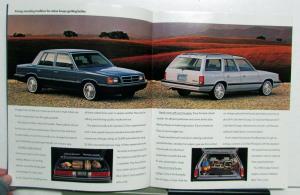 1988 Dodge Aries LE Wagon Standard Options Features Sales Brochure