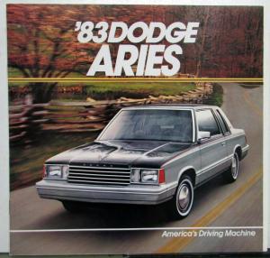 1983 Dodge Aries SE Custom Wagon Exterior Interior Sales Brochure