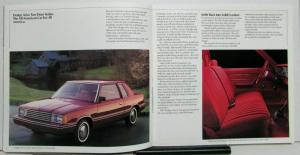 1983 Dodge Aries SE Custom Wagon Exterior Interior Sales Brochure