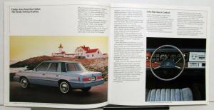 1983 Dodge Aries SE Custom Wagon Exterior Interior Sales Brochure