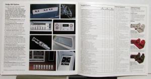 1983 Dodge 400 Options Interior Exterior Sales Brochure