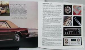 1983 Dodge Mirada Options Interior Exterior Sales Brochure