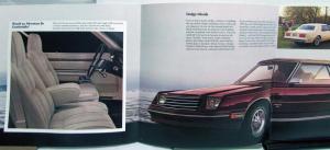 1983 Dodge Mirada Options Interior Exterior Sales Brochure