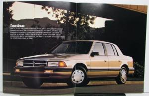 1989 Dodge Spirit ES LS Options Interior Exterior Sales Brochure