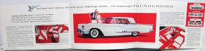 1958 Ford Thunderbird Dealer Sales Brochure Folder 4 Passenger Car Rev 1/58