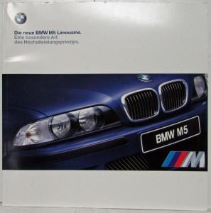 1998 BMW M5 Sedan Oversized Sales Brochure - German Text