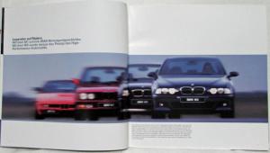 1998 BMW M5 Sedan Oversized Sales Brochure - German Text