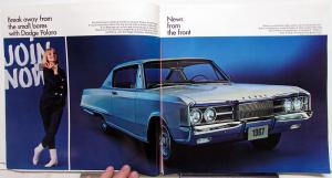 1967 Dodge Polara Monaco Sales Brochure Color Original Large