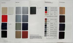 1981 BMW Color and  Upholstery Selections Dealer Sales Folder Brochure