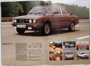 1981 BMW Motor Cars in a Class of Their Own Sales Brochure M1 3 5 6 7 Series