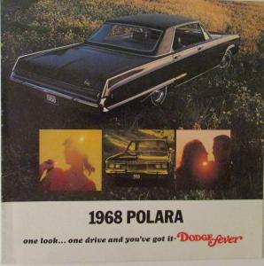 1968 Dodge Polara Sales Brochure Color Original