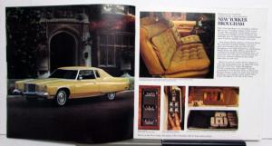 1976 Chrysler New Yprker Newport Town & Country Option Feature Brochure XL