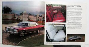 1976 Chrysler New Yprker Newport Town & Country Option Feature Brochure XL