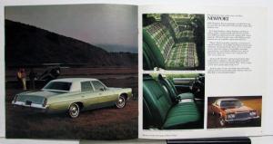 1976 Chrysler New Yprker Newport Town & Country Option Feature Brochure XL