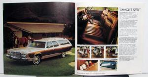 1976 Chrysler New Yprker Newport Town & Country Option Feature Brochure XL